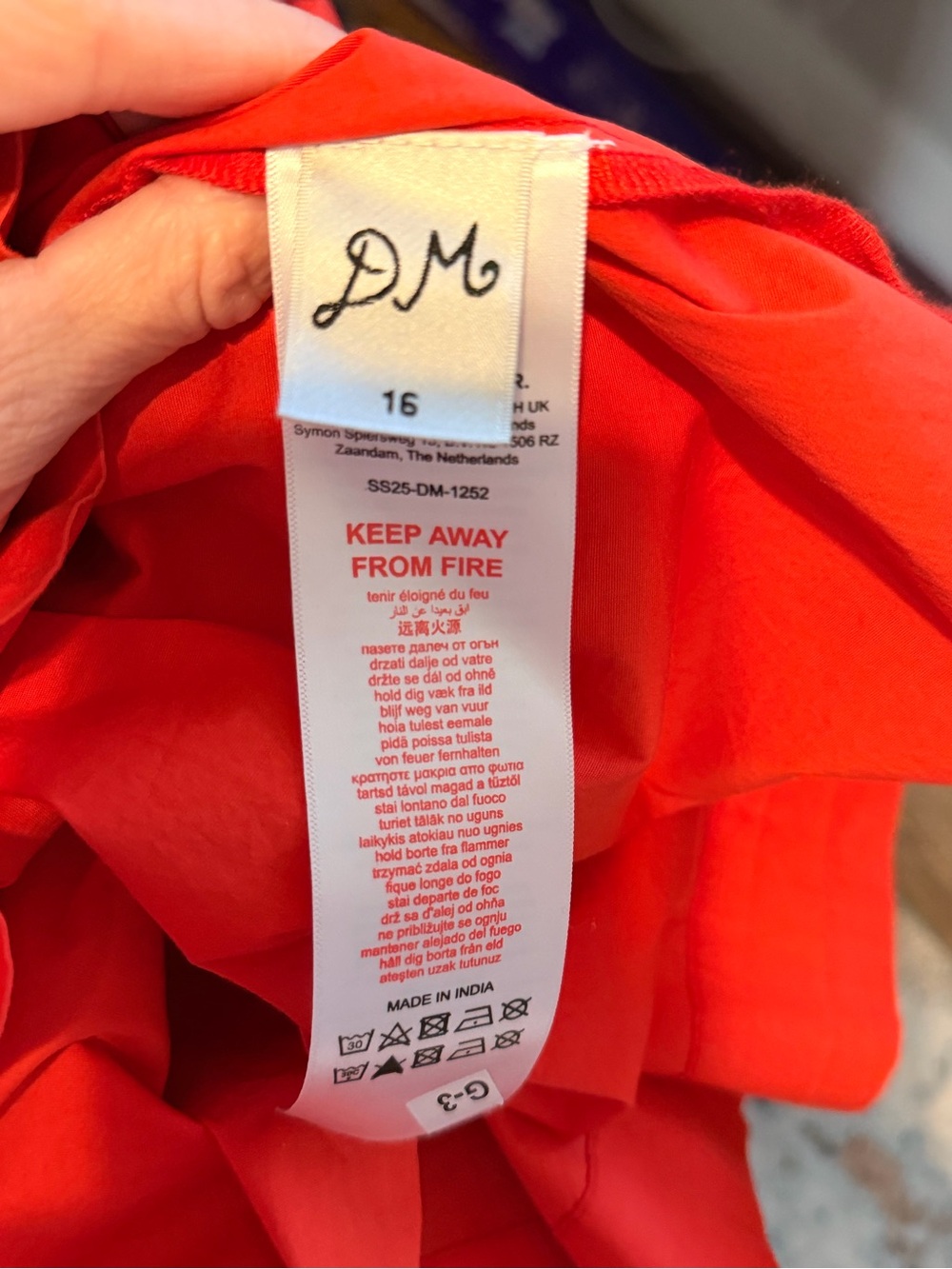 Anthropologie Damson Madder Saffy Midi Dress Red Alert NWOT Size 16 - Picture 8 of 10
